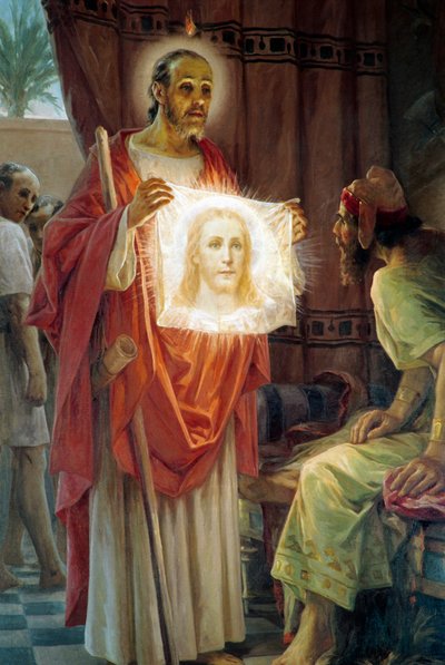 San Giuda Taddeo con il re Abgar di Edessa da Ettore Ballerini