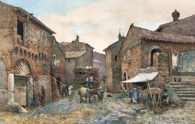 Commissariato di campagna a Tivoli da Ettore Roesler Franz