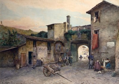 Porta Cavalleggeri a Roma da Ettore Roesler Franz