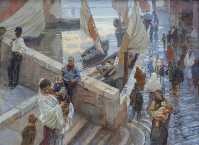 Dopo la pioggia a Chioggia da Ettore Tito