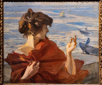 Sul molo a Venezia da Ettore Tito