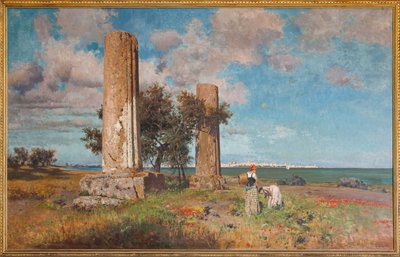 Il Tempio di Giove a Siracusa da Ettore de Maria Bergler