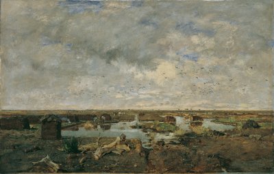 Grande paesaggio di brughiera da Eugen Jettel