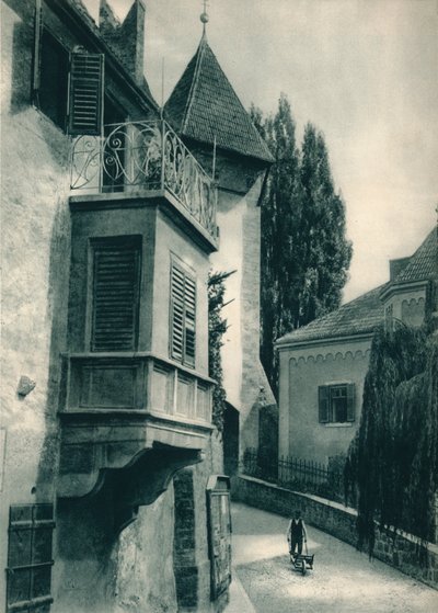 Un angolo tranquillo di Merano, Alto Adige, Italia, 1927 da Eugen Poppel