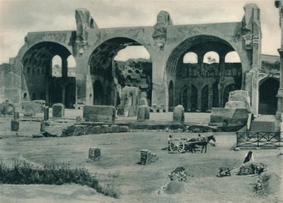 Basilica di Massenzio e Costantino nel Foro Romano, Roma, Italia, 1927 da Eugen Poppel