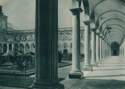 Chiostri nel Monastero di San Martino, vicino a Napoli, Italia da Eugen Poppel