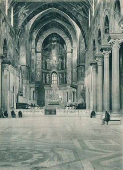 Interno della Cattedrale di Monreale, Sicilia, Italia, 1927 da Eugen Poppel