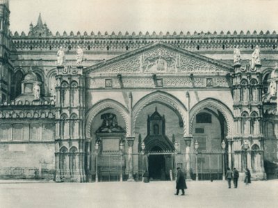 Ingresso principale della cattedrale, Palermo, Sicilia, Italia, 1927 da Eugen Poppel