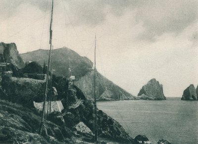 Marina Piccola con reti da cacciatori, Capri, Italia, 1927 da Eugen Poppel