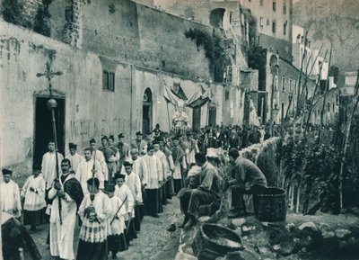 Processione, Capri, Italia, 1927 da Eugen Poppel