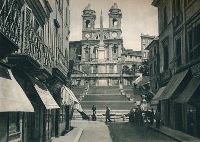 Scalinata di Trinità dei Monti e Chiesa della Trinità dei Monti, Roma, Italia, 1927 da Eugen Poppel