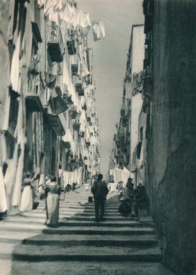 Strada nei sobborghi, Napoli, Italia, 1927 da Eugen Poppel