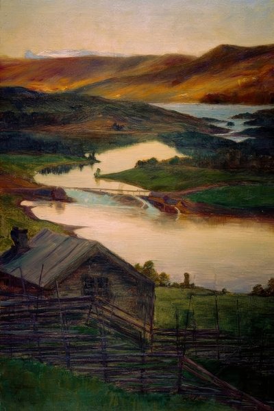 Da Fossheim, Valdres, Schizzo da Eugen Prinz von Schweden