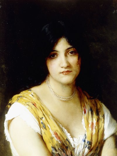 Una bellezza mediterranea da Eugen von Blaas
