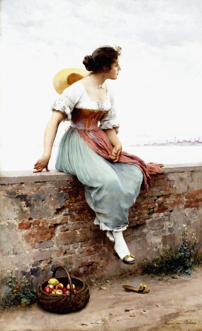 Un momento pensieroso, 1896 da Eugen von Blaas
