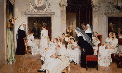 Scena di convento a Venezia da Eugen von Blaas