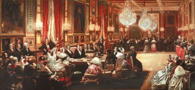 Concerto in onore della Regina Vittoria del Regno Unito nella Sala degli Specchi del Castello di Eu da Eugene Louis Lami