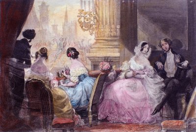 Scena da In estate a Parigi di Jules Janin da Eugene Louis Lami
