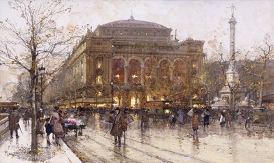 Place du Chatelet da Eugene Galien Laloue