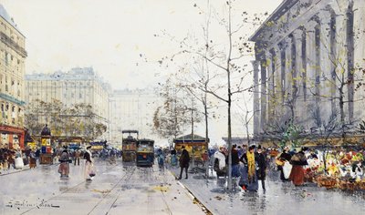 La Madeleine, Parigi da Eugene Galien Laloue