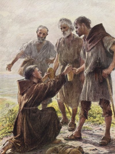 Frate Angelo e i Tre Briganti da Eugene (after) Burnand