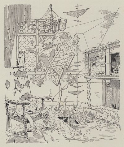 Scena da La Dame de Gai-Fredon, di Quatrelles (Ernest L