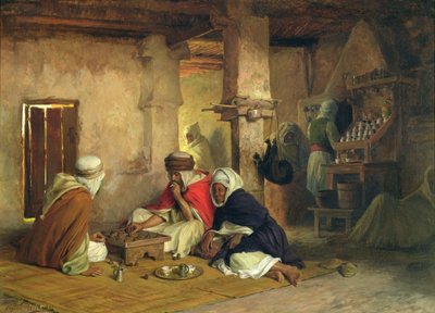 Caffetteria marocchina, c.1874 da Eugene Alexis Girardet