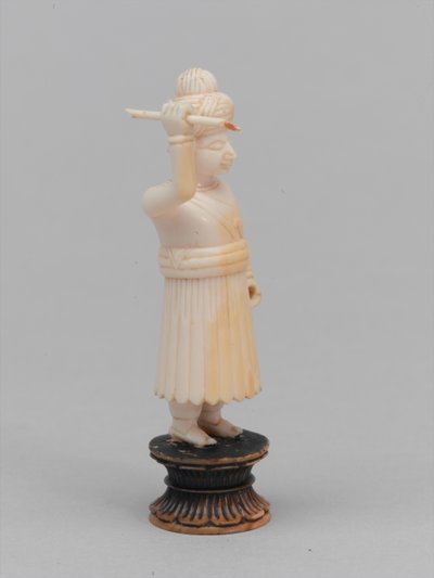 Pedone nero, pezzo degli scacchi, India da Eugene Antoine Samuel Lavieille