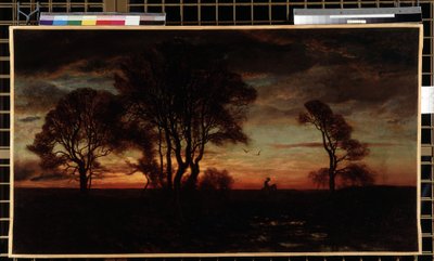 Bagliore serale o tramonto da Eugene Antoine Samuel Lavieille