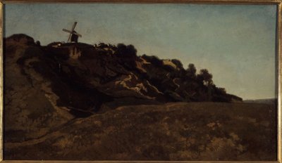 Veduta di Montmartre, circa 1848 da Eugene Antoine Samuel Lavieille