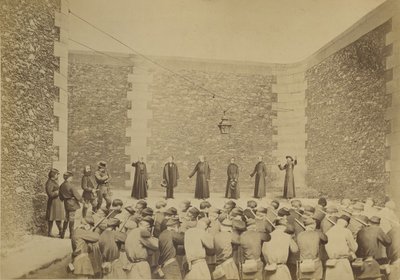 Esecuzione degli ostaggi, prigione di La Roquette, il 24 maggio 1871 da Eugene Appert