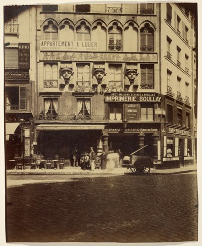 Casa, Place du Caire 2 (edificio, Place du Caire) da Eugène Atget