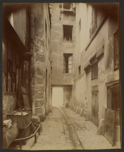 Vecchio cortile, Rue Quincampoix 22 (4º) da Eugène Atget