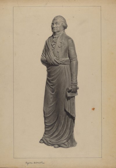 Figura in ghisa da Eugene Barrell