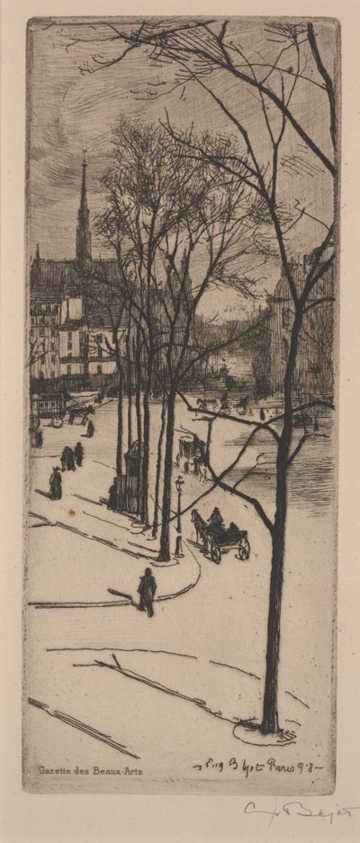 Una Strada di Parigi da Eugene Bejot