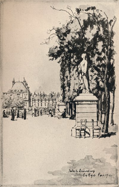 Jardin du Luxembourg, 1915 da Eugene Bejot