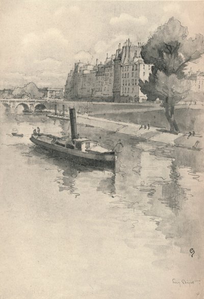 Le Quai des Orfèvres, 1915 da Eugene Bejot