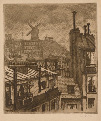 Montmartre, le Moulin de la Galette da Eugene Bejot