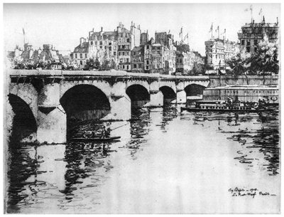 Pont Neuf, c1870-1930 1924 da Eugene Bejot