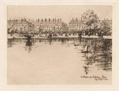 Il Bacino delle Tuileries da Eugene Bejot