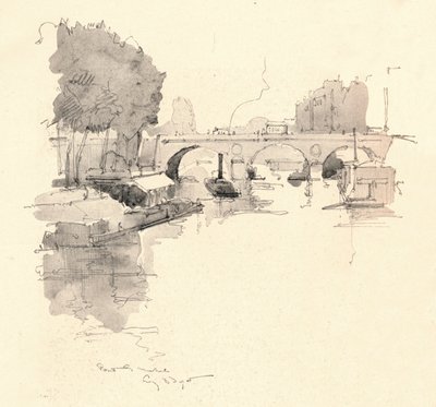 Il Pont St Michel da Eugene Bejot