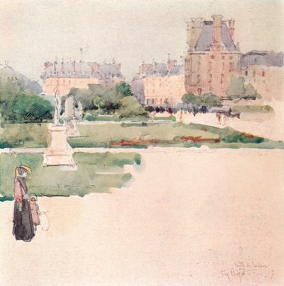I giardini delle Tuileries da Eugene Bejot