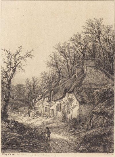 Cottage in inverno da Eugene Bléry