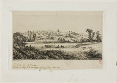 Veduta del villaggio di Limay da Eugene Bléry