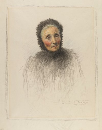 Donna anziana da Eugene Burnand