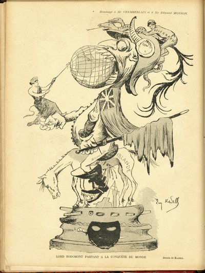 Illustrazione di Eugene Cadel (1867-1940) in Le Rire da Eugene Cadel