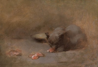 Gatto che mangia da Eugène Carrière