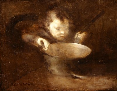Bambino alla Pentola da Eugène Carrière