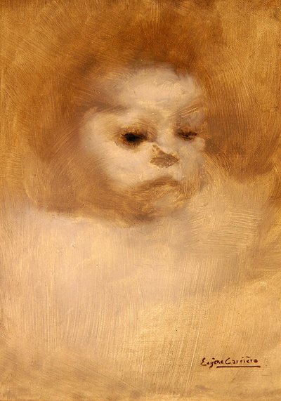 Testa di un bambino, studio per La Grande Soeur da Eugène Carrière