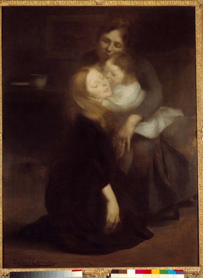 Intimità o la sorella maggiore da Eugène Carrière
